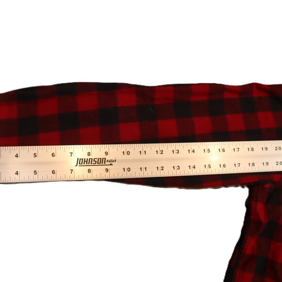 L.L.Bean Men’s Hooded Zip Flannel Jacket – Relaxed Fit – Red/Black Buffalo Check - Picture 5 of 10